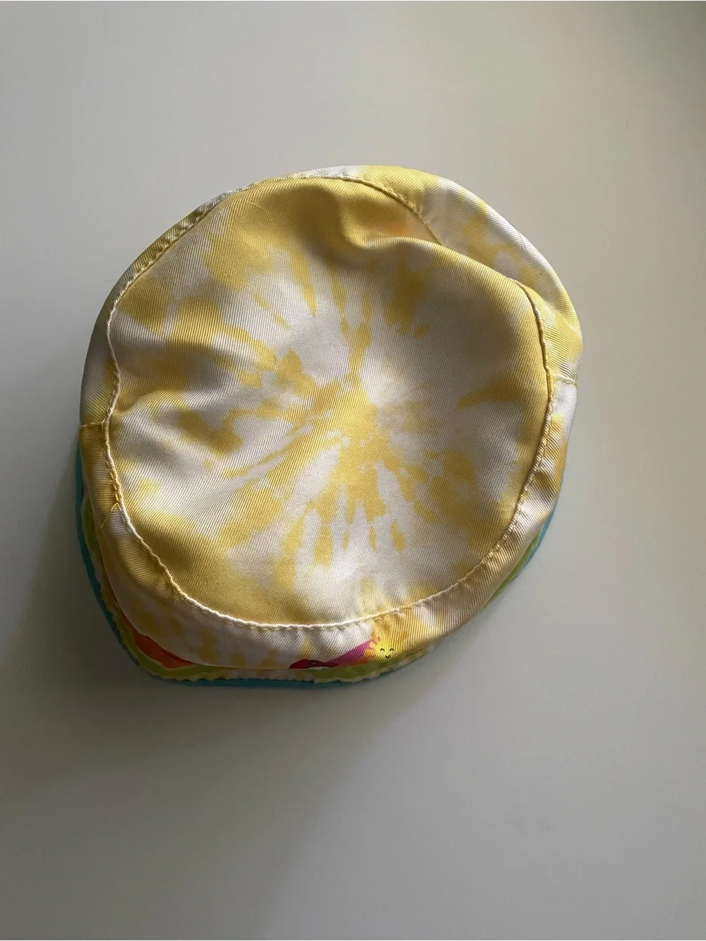 Paw Patrol Rainbow Stripe Reversible Bucket Hat in Yellow, Pink, Orange & Blue